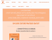 Tablet Screenshot of coutureacademie.com